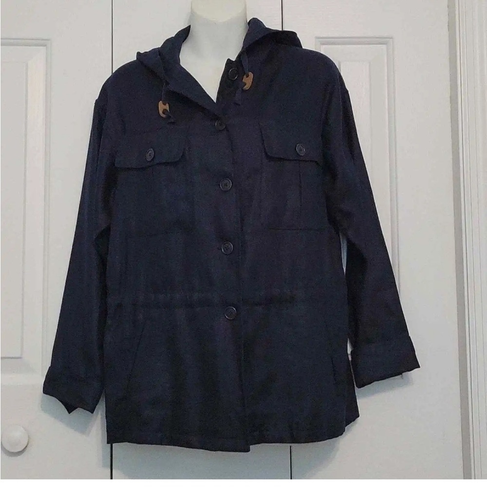 Ralph Lauren linen jacket navy blue MP - Picture 2 of 7